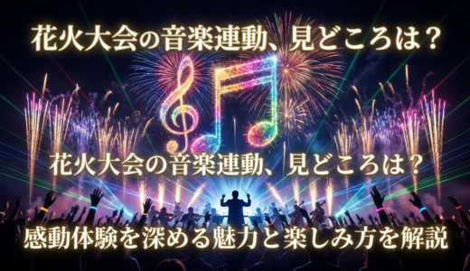 花火大会の音楽連動、見どころは？感動体験を深める魅力と楽しみ方を解説