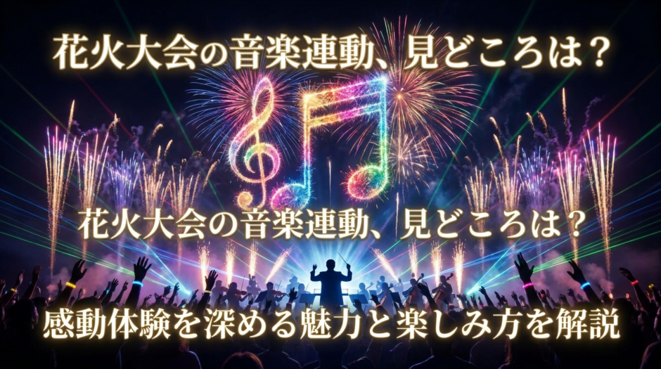 花火大会の音楽連動、見どころは？感動体験を深める魅力と楽しみ方を解説