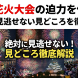 全国花火大会の迫力を体感！絶対に見逃せない見どころを徹底解説
