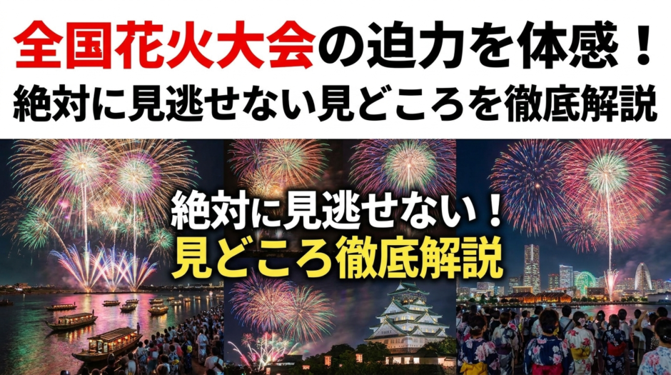 全国花火大会の迫力を体感！絶対に見逃せない見どころを徹底解説