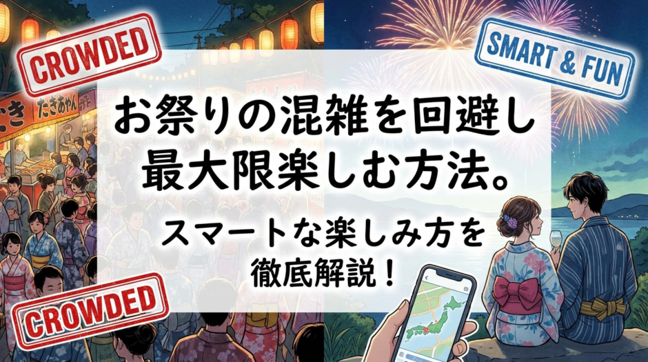 お祭りの混雑を回避し最大限楽しむ方法。スマートな楽しみ方を徹底解説！