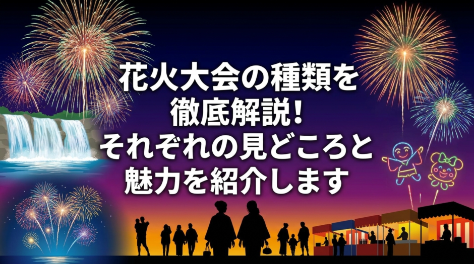 花火大会の種類を徹底解説！それぞれの見どころと魅力を紹介します