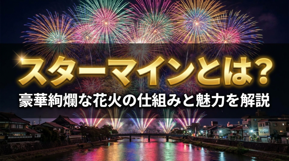 スターマインとは？豪華絢爛な花火の仕組みと魅力を解説