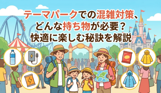 テーマパークでの混雑対策、どんな持ち物が必要？快適に楽しむ秘訣を解説