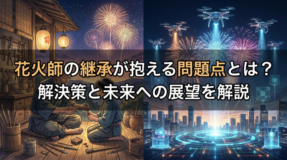花火師の継承が抱える問題点とは？解決策と未来への展望を解説